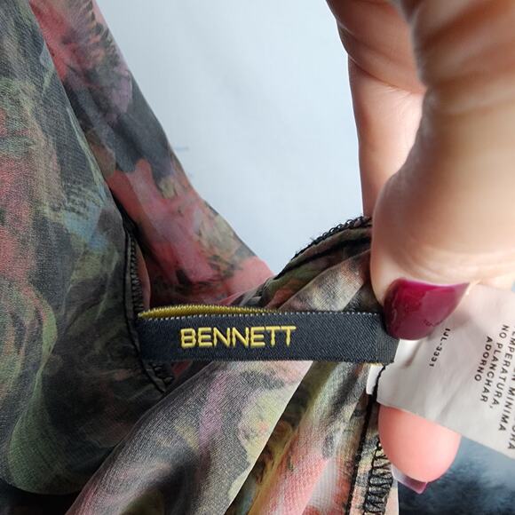 i Jeans by Buffalo Bennett Floral Fringe Open Boho Cardigan | Women's Medium - Picture 13 of 13